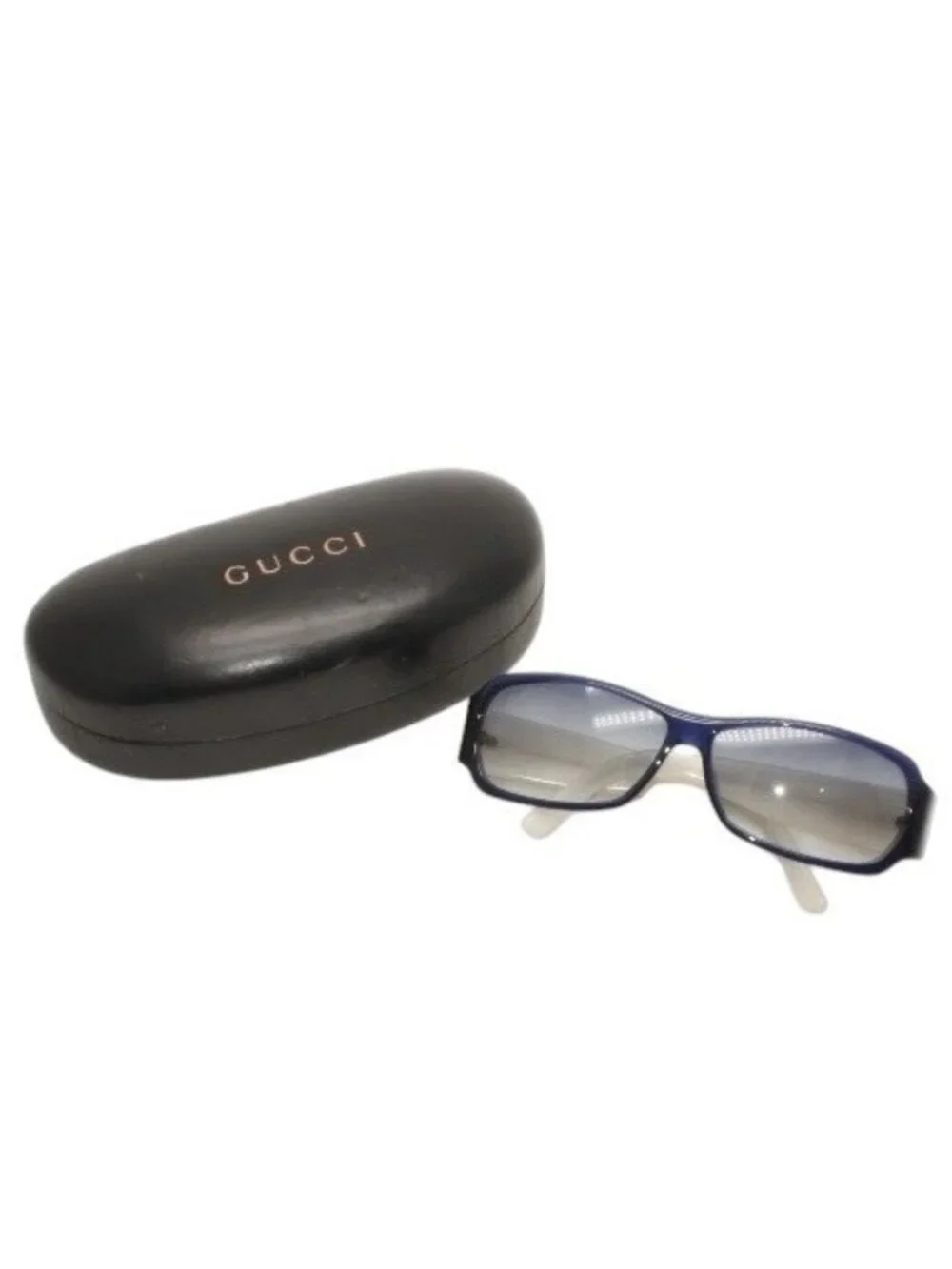 Gucci Sunglasses Eyewear S Eonit GG Logo Glitter Acetate Blue White